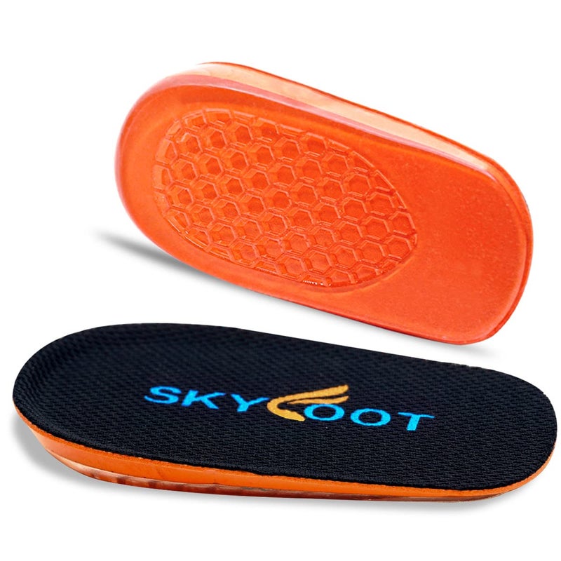 Skyfoot Orthopedic Heel Lift Inserts  Shock Absorption and Cushioning Height Increase Insoles for Achilles Tendonitis Relief  Heel Spurs  Heel Pain and Plantar Fasciitis (Large - 2/5"" Thick) - Image 1